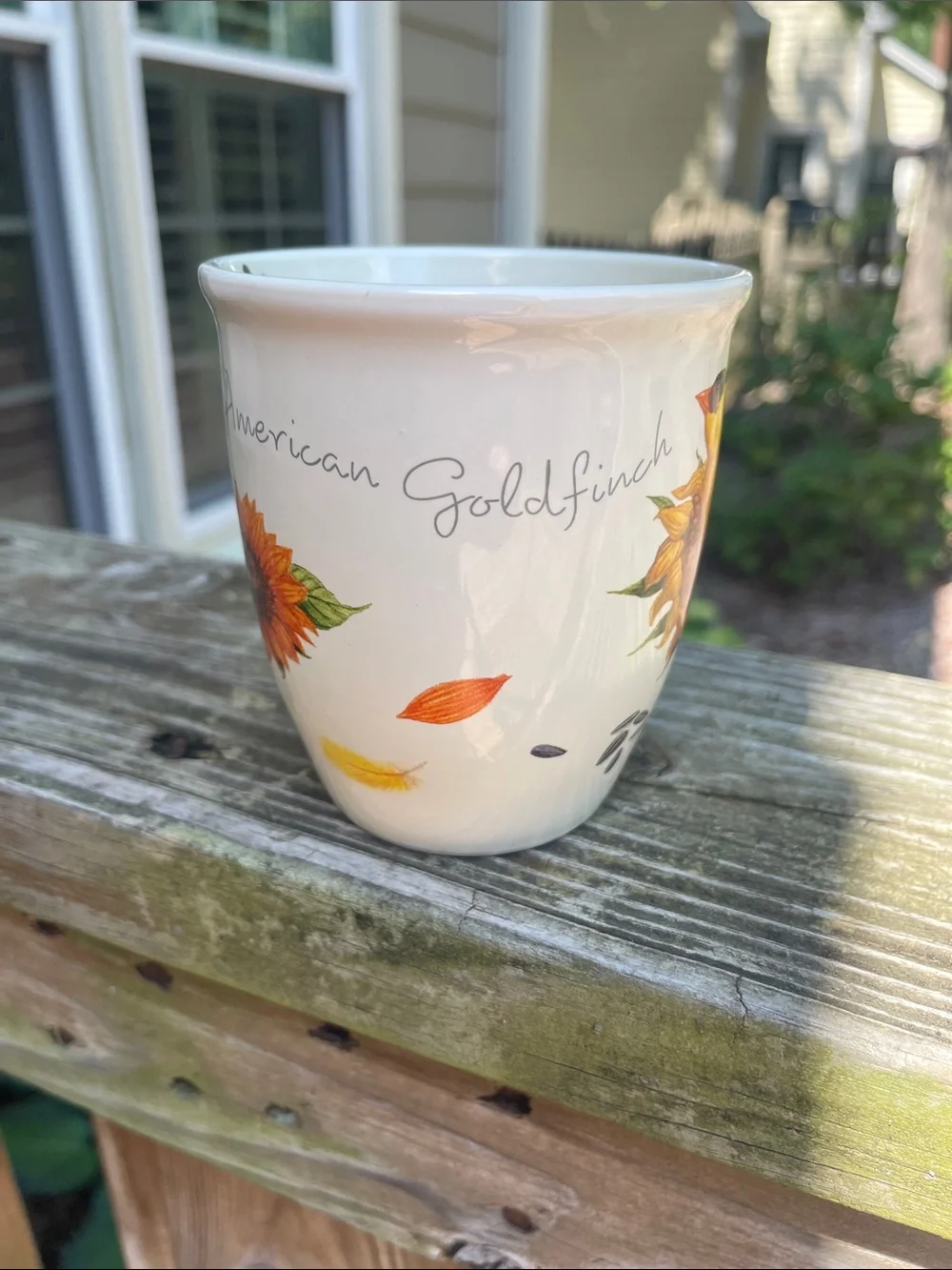 American Goldfinch Mug, CJ Wildlife, Wild Bird Showcase-new